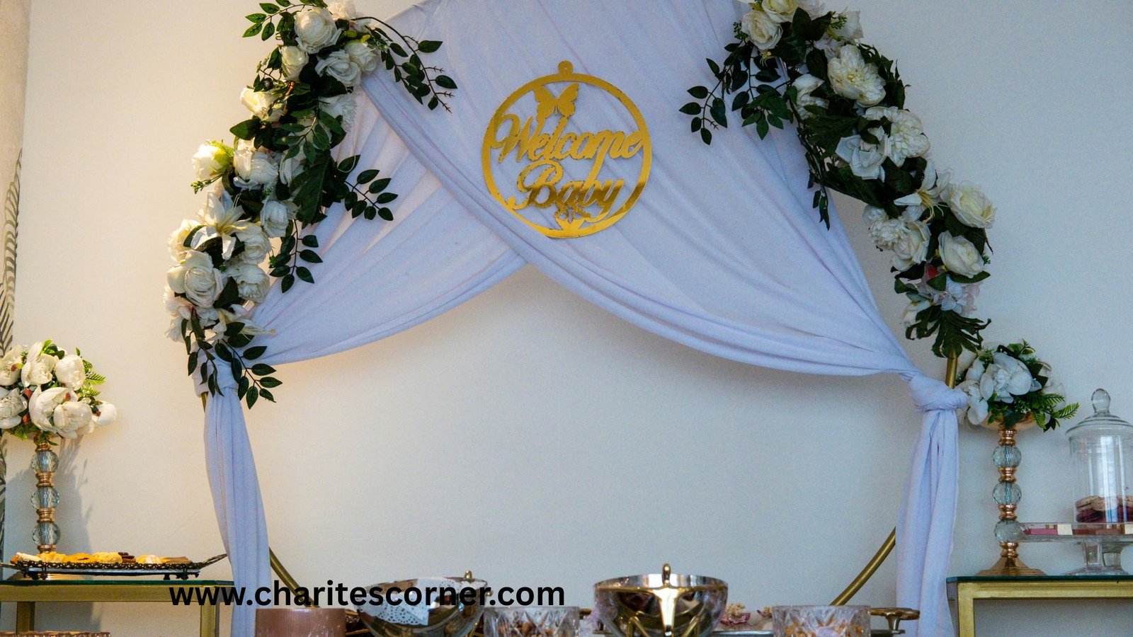 baby shower backdrop ideas
